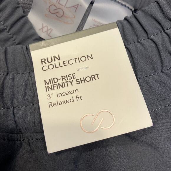 Calia Run Collection Mid-Rise Infinity Short Women XXL 3" Inseam Relaxed Gray - Picture 4 of 10